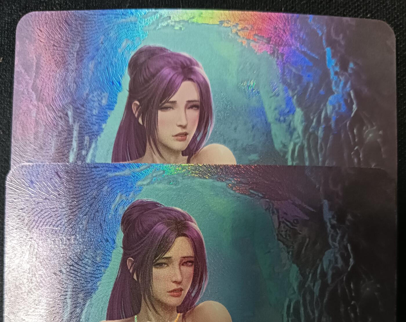 花开卡拍第53期（12月28号周日截拍，品控勿拍!!!拍品不寄存，运费5元，自制卡难免瑕疵，可能存在轻微撞角爆边等出厂瑕疵，品控介意勿拍！） 墨卡文创 艺术对卡 彩闪2张