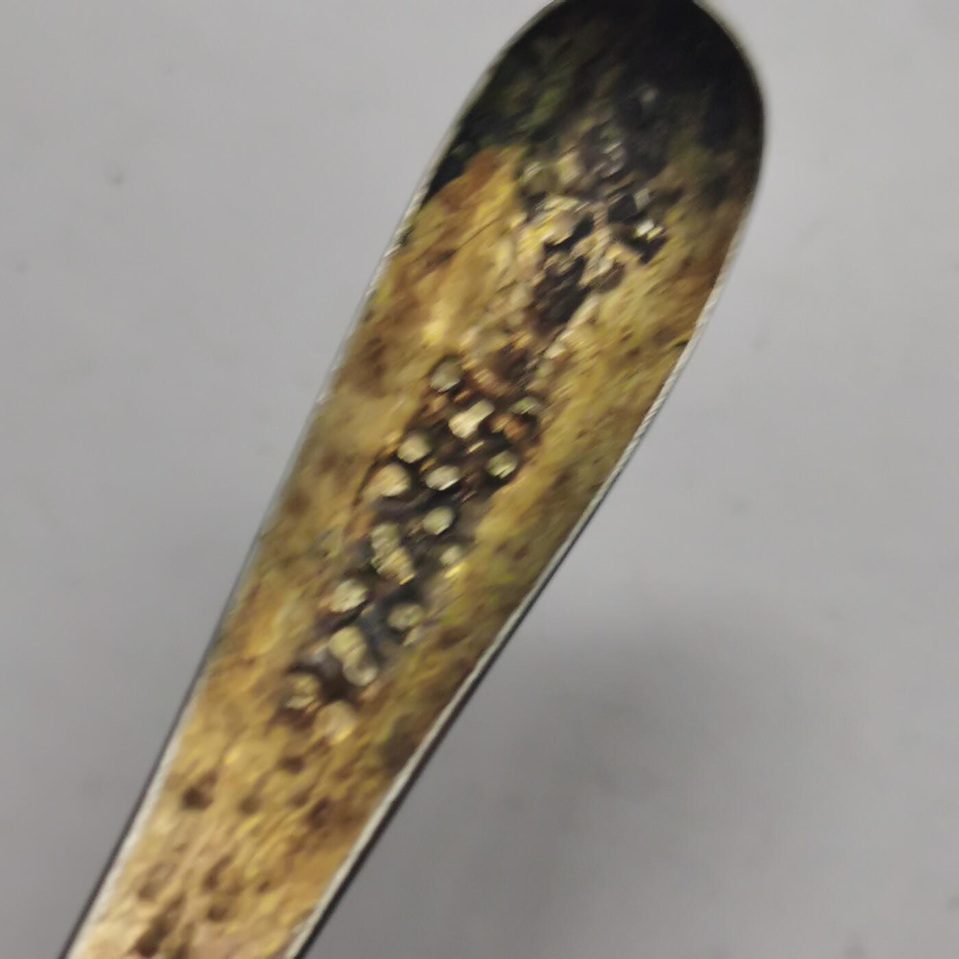 杂件专场90期 清代老银鎏金寿字花纹发簪