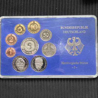 道一币馆币章第一百六十二场 - 原包装 德国1988年精制套币十枚套