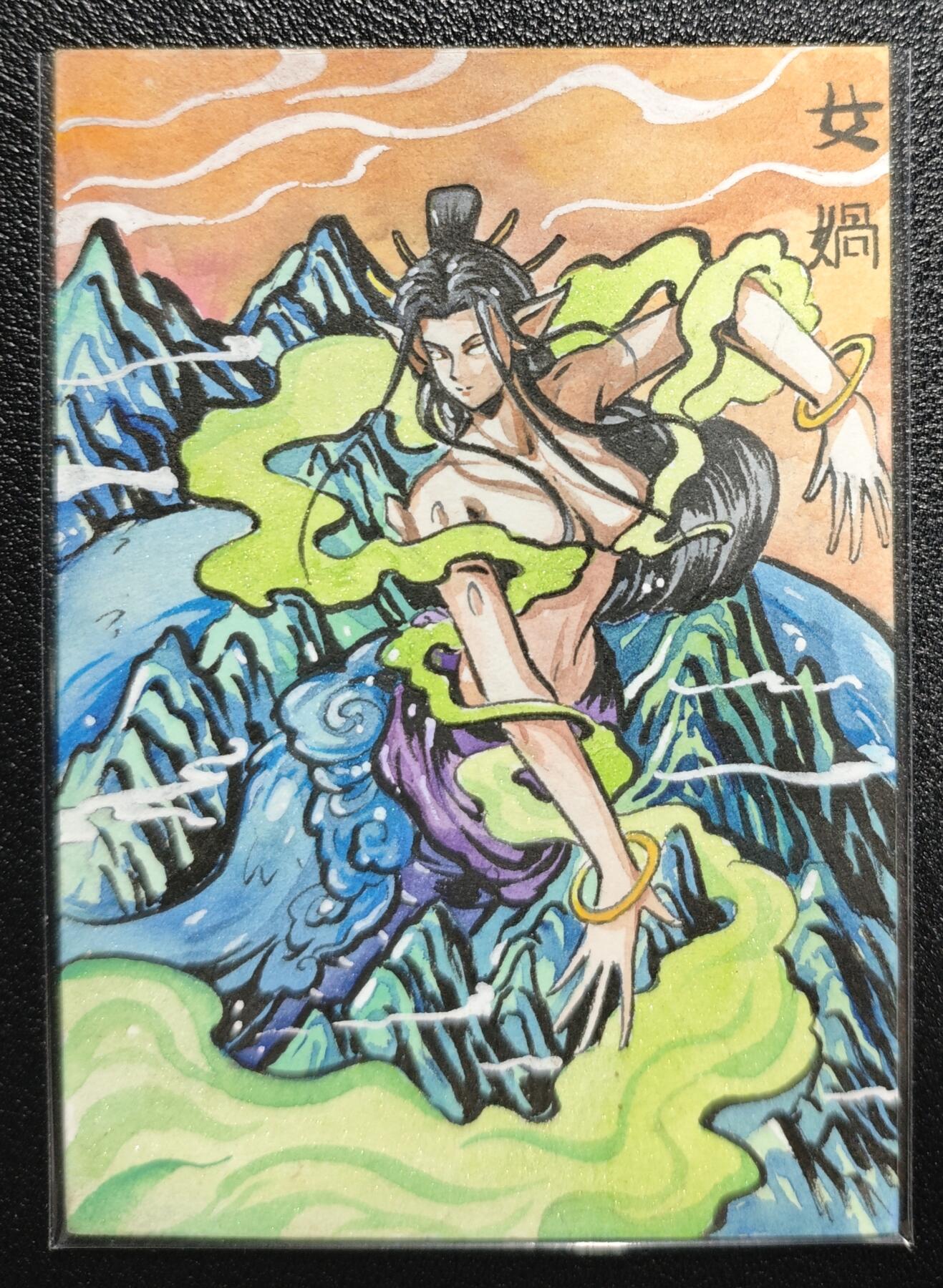 天玑星卡拍第155期《12.29年终场周一截拍》持续收拍收评中 满赠卡需备注 【手绘卡】Rubick 女蜗 手绘卡