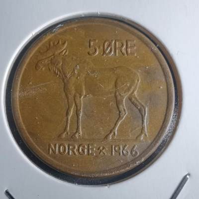 沼泽如烟--第946场 - 挪威1966年5欧尔