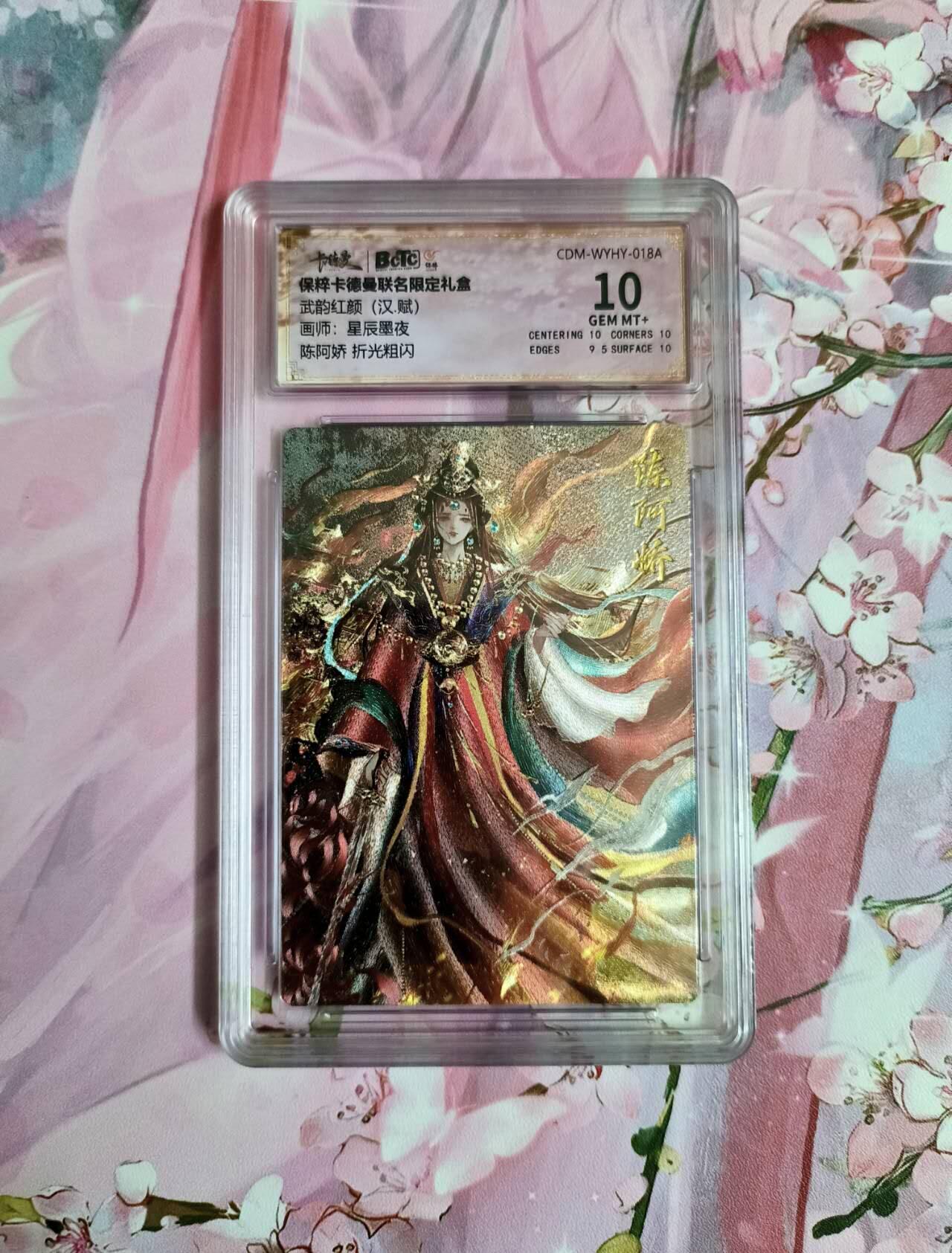 龙虎卡牌-六九场（无佣金，周六结拍，欢迎送拍） 粗闪评级卡 卡德曼 星辰墨夜 陈阿娇 10分