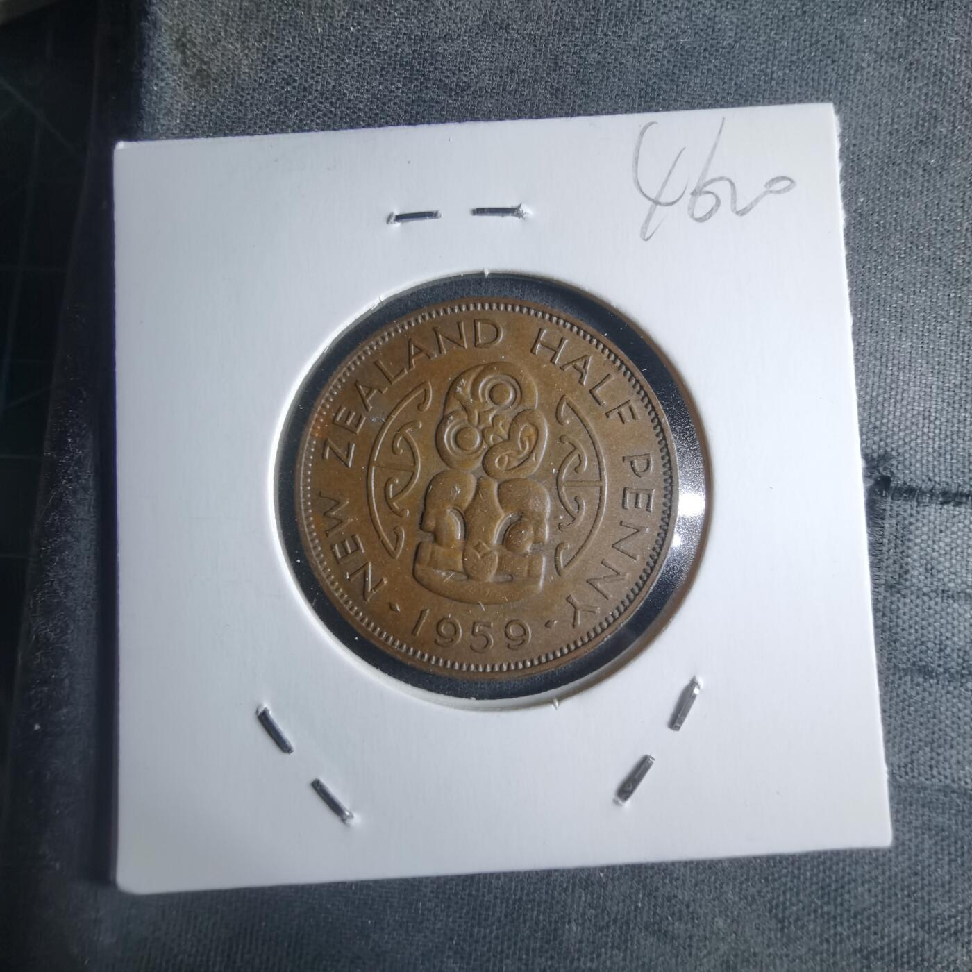 沼泽如烟--第946场 新西兰1959年半便士