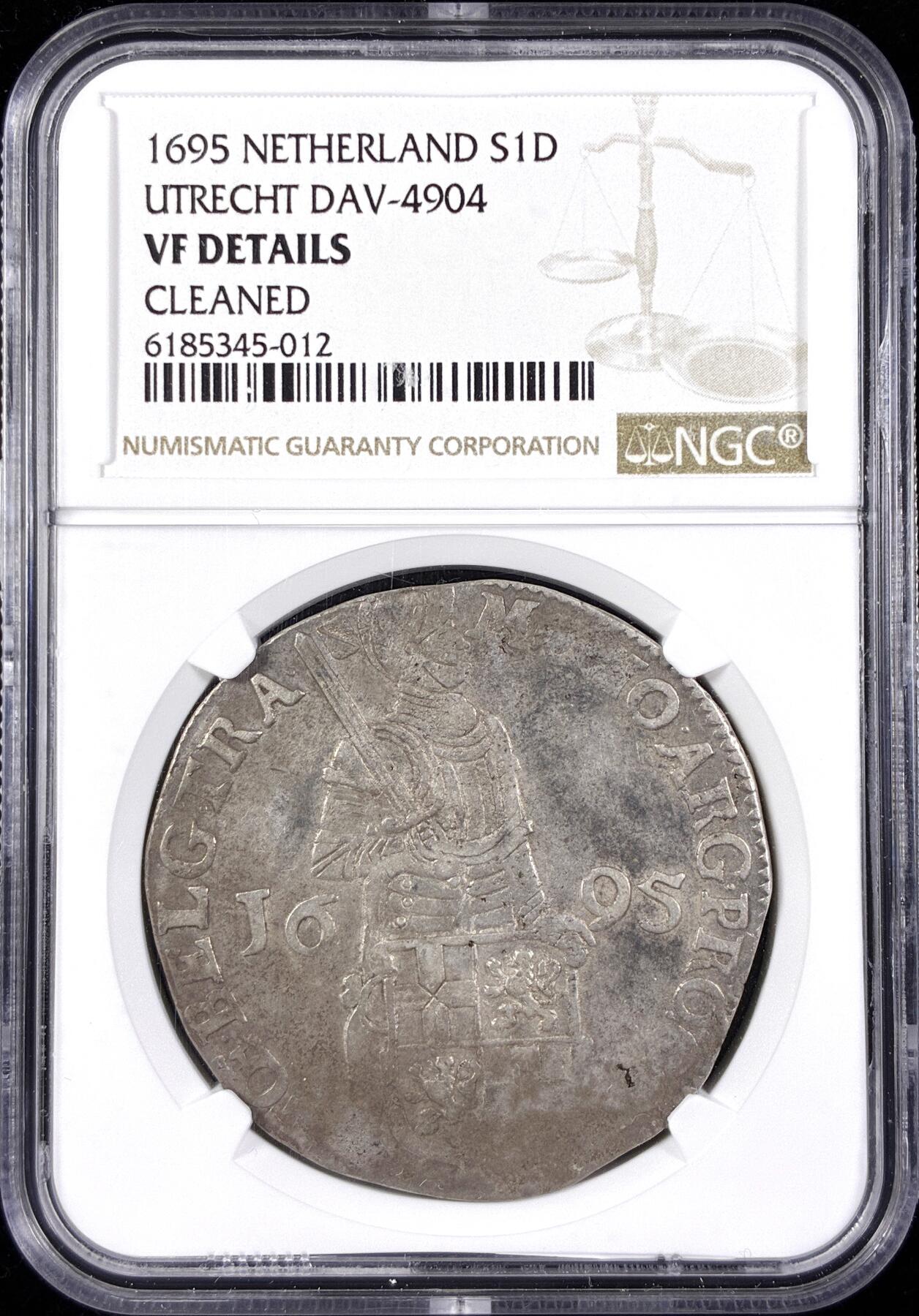 【雨安】【直播拍卖】【世界币章122期-评级币】2025-12-27 周六 19:30 保真 [评级欧洲] Netherlands 荷兰 共和国 杜卡特 早期版 乌特勒支 1695年  NGC-VF