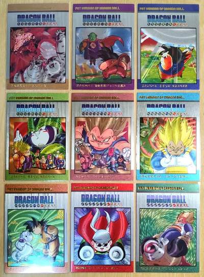 龙虎卡牌-六九场（无佣金，周六结拍，欢迎送拍） - 粗闪9张全 奇点卡牌 胖龙珠系列第一二三弹大全套