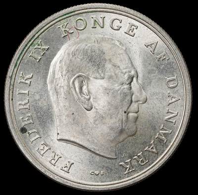 修遠堂世界钱币第九十九期 - 1964年丹麦安妮公主结婚纪念5克朗银币 17g，含银80%