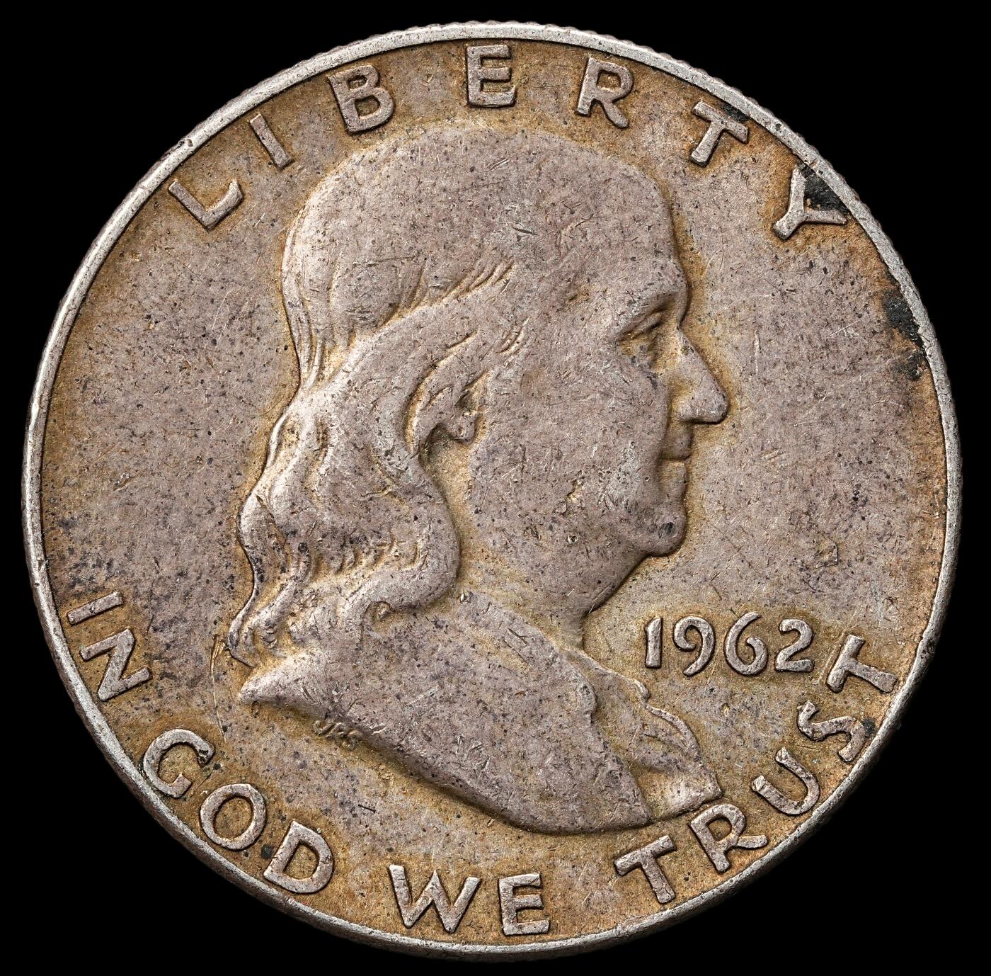 修遠堂世界钱币第九十九期 1962年富兰克林50美分银币 12.49g，含银90%