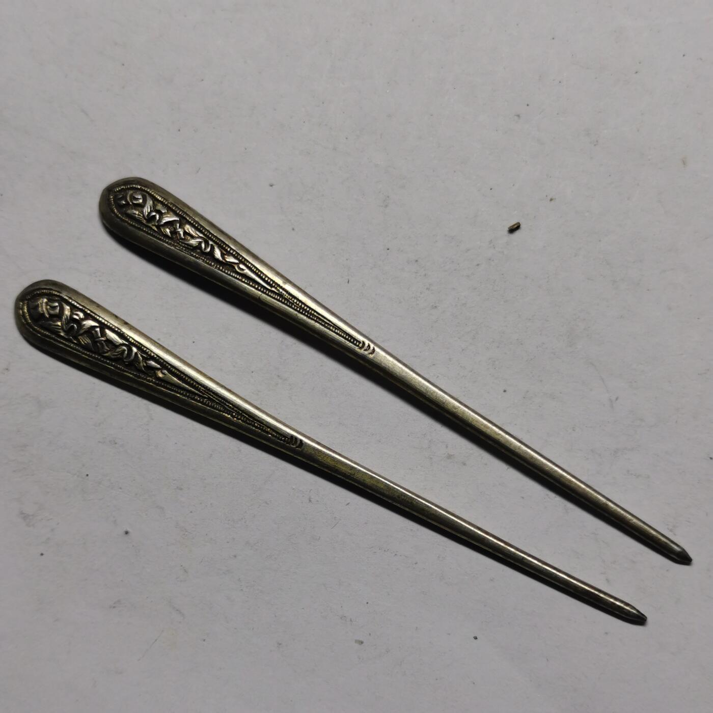 杂件专场90期 清代老银发簪