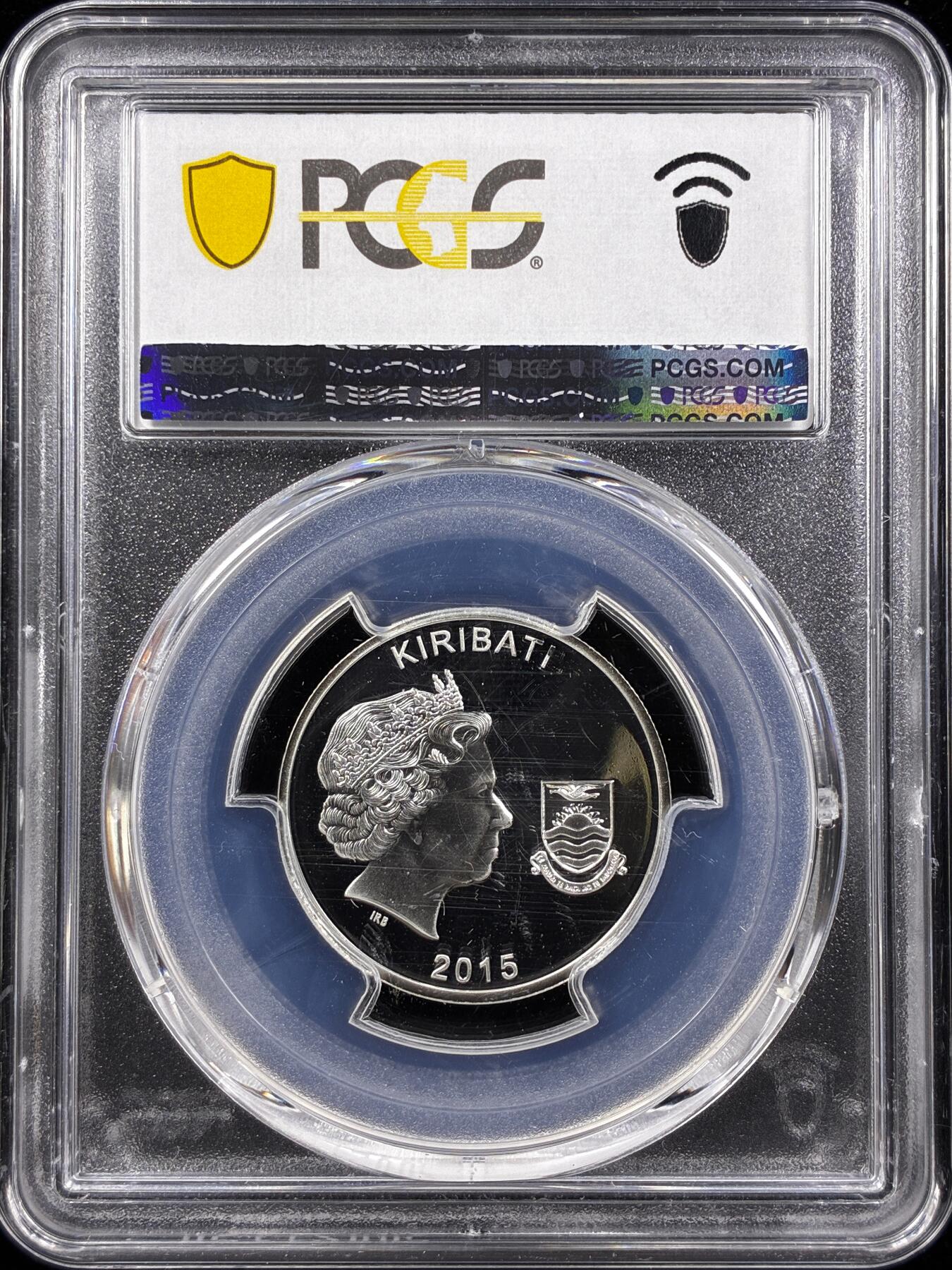 【雨安】【直播拍卖】【世界币章122期-评级币】2025-12-27 周六 19:30 保真 [评级现代] Kiribati 基里巴斯 10元 2015年 加里波利半岛登录 PCGS-PR69DCAM 精制币