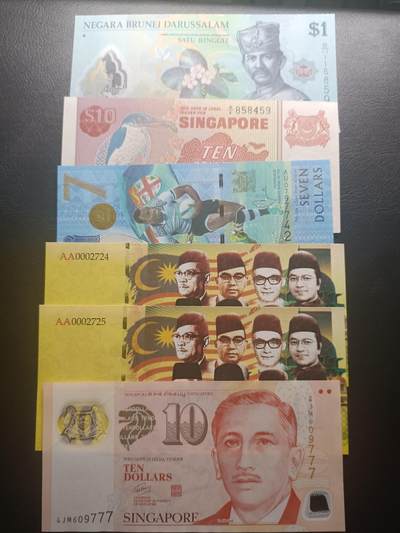 2025十二月第五期，总210期 - 东南亚钞票/商业钞批量六张流通好品XF—UNC