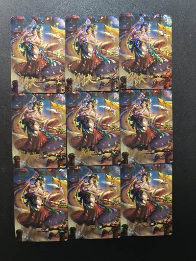 天玑星卡拍第155期《12.29年终场周一截拍》持续收拍收评中 满赠卡需备注 - 【亲签卡】宁缺卡牌 甲斐姬 亲签卡 碎花闪 九张