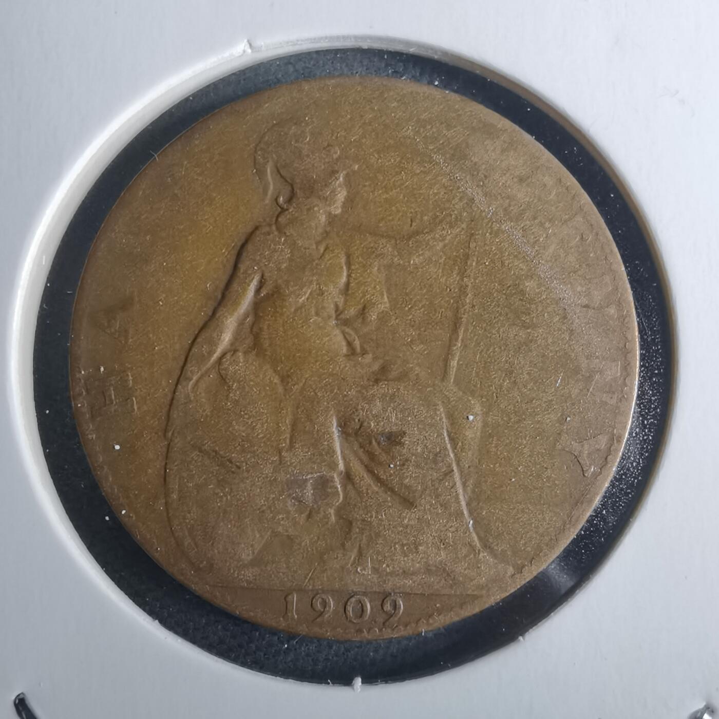 沼泽如烟--第946场 英国1909年半便士