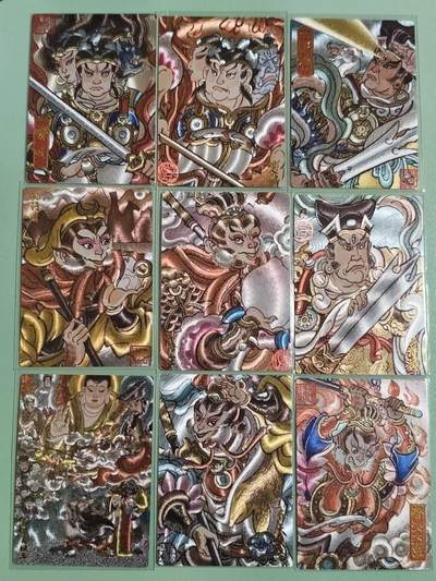 光影卡牌第27期，各家亲签，各家套卡，持续收拍品 - 墨婉文化感恩节福袋，赵洛严西游记9张粗闪