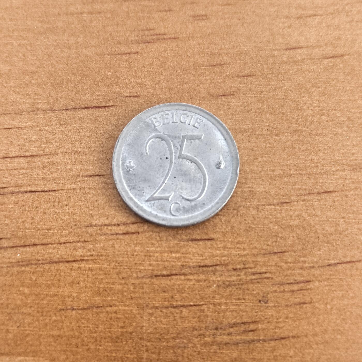 各国硬币第7期 无佣金 比利时25分