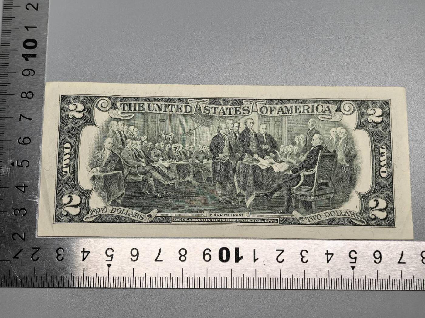 小驴勋章奖章收藏12月27日周六晚六点拍卖（珍爱和平，收藏战争，铭记历史，勿忘国耻，忠党爱国。有偿代拍，送拍规则在简介最后，参拍须阅读规则后再参拍，关系到运费包装发货时效真假辨别等关键信息，拍卖时不再发原图，看大图店主微信码在拍卖店铺介绍里） 2013年独立宣言2美元纸币