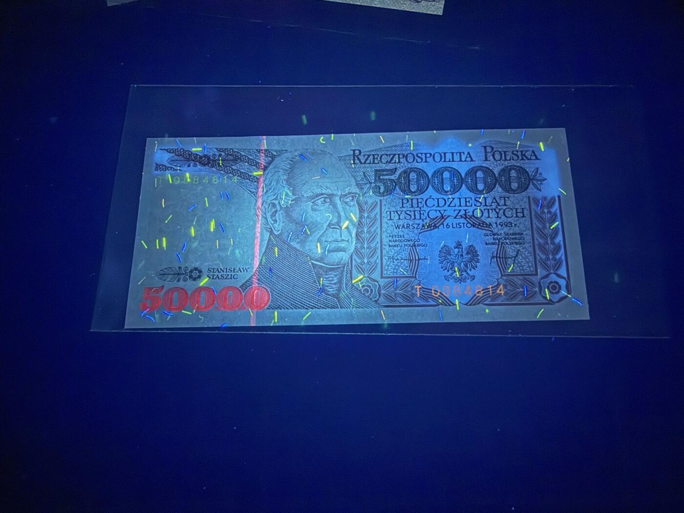 【炜奕收藏】，第五十四期，本场佣金已改，请大家注意 1993年波兰50000兹罗提，UNC品相