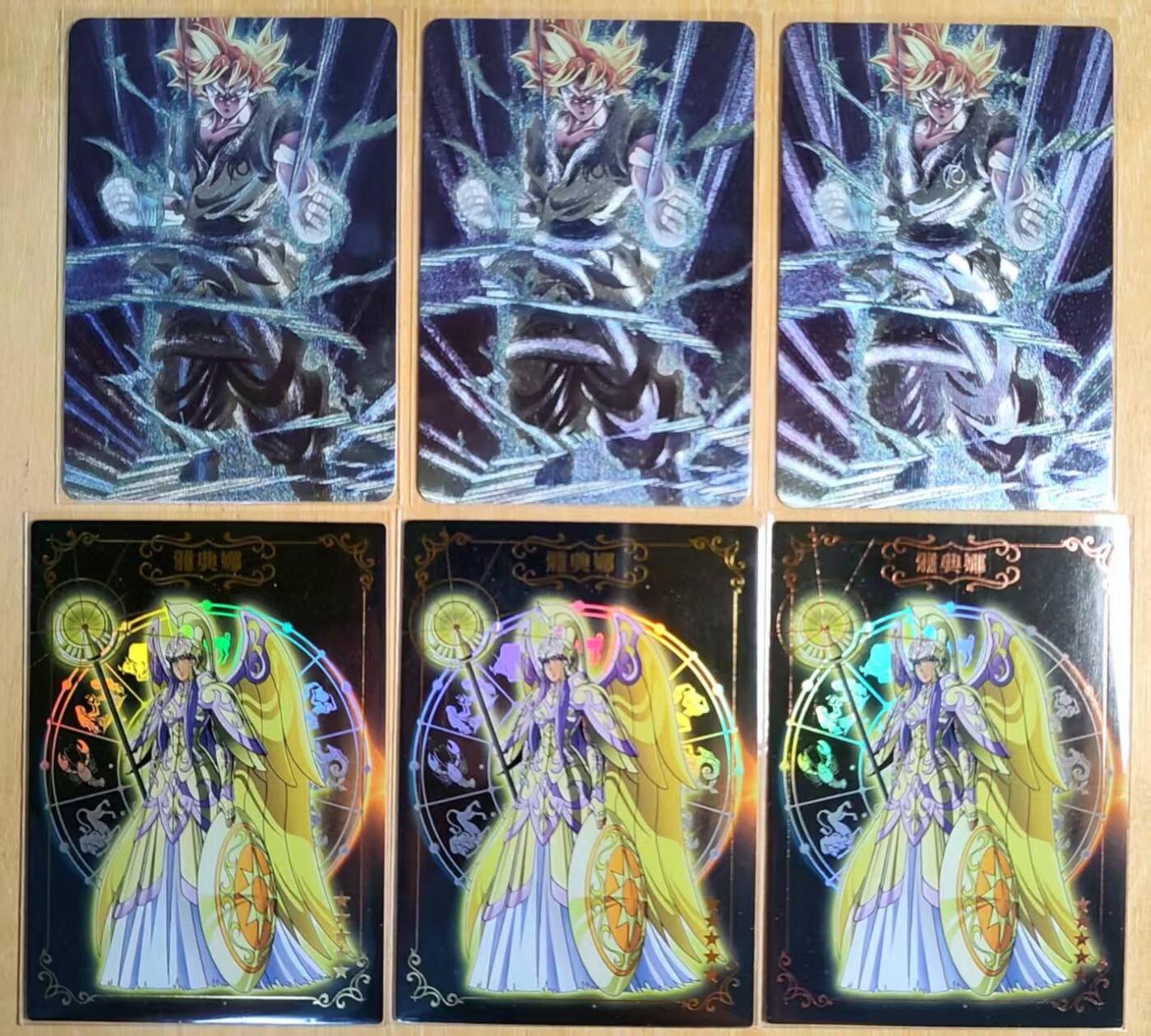 龙虎卡牌-六九场（无佣金，周六结拍，欢迎送拍） 粗闪+彩闪 动漫人物 龙珠孙悟空三宫+雅典娜三宫