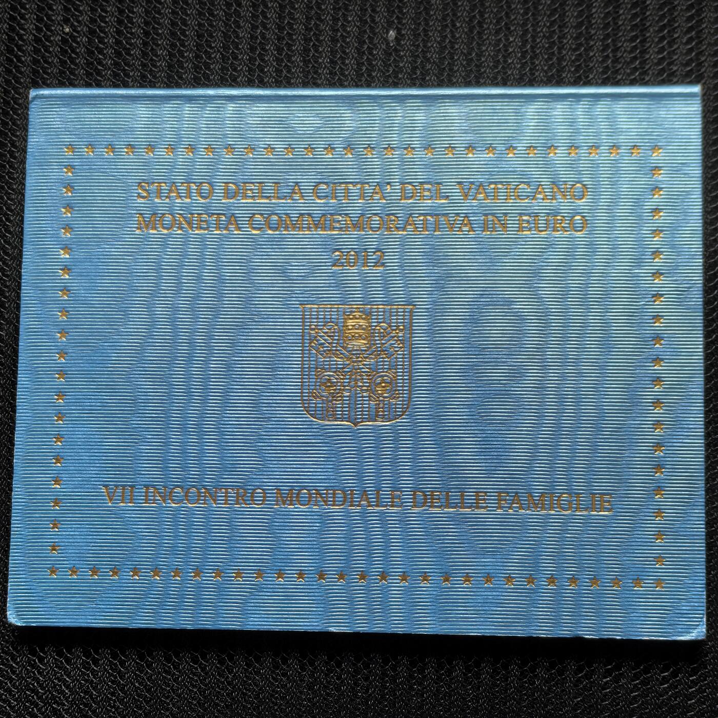 道一币馆币章第一百六十二场 原包装 梵蒂冈2012年第七次国际家庭年2欧元纪念币 89000