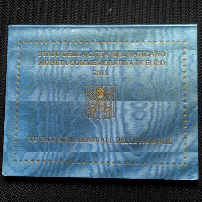 道一币馆币章第一百六十二场 - 原包装 梵蒂冈2012年第七次国际家庭年2欧元纪念币 89000