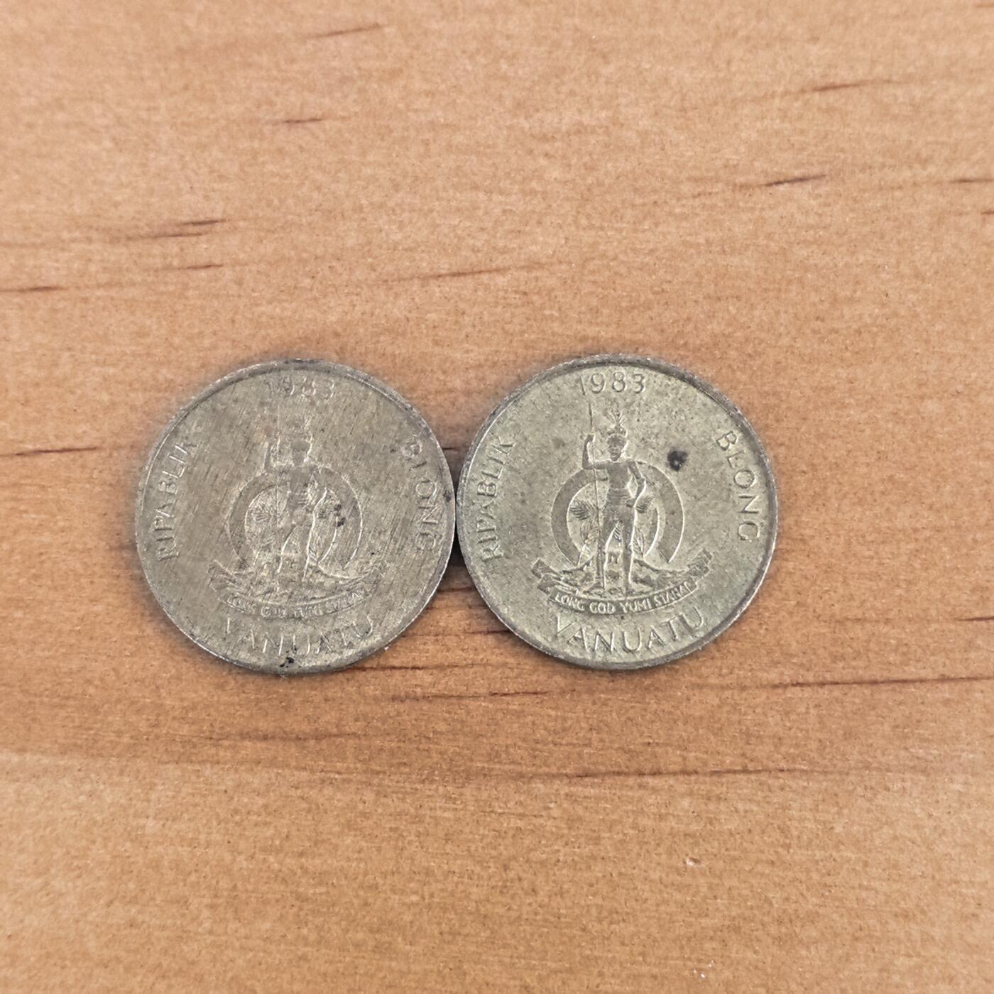 各国硬币第7期 无佣金 瓦努阿图1分2枚