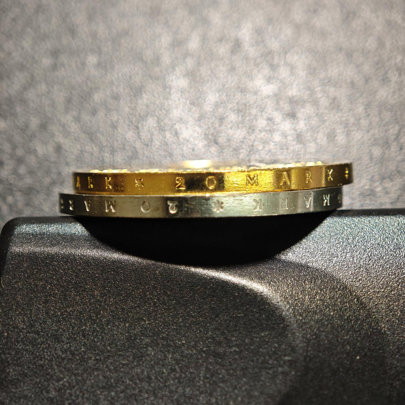 【德藏】世界币章拍卖第159期(元旦专场拍卖) 2枚一组 1983年 东德马克思逝世百年20马克纪念镍币 品相极佳