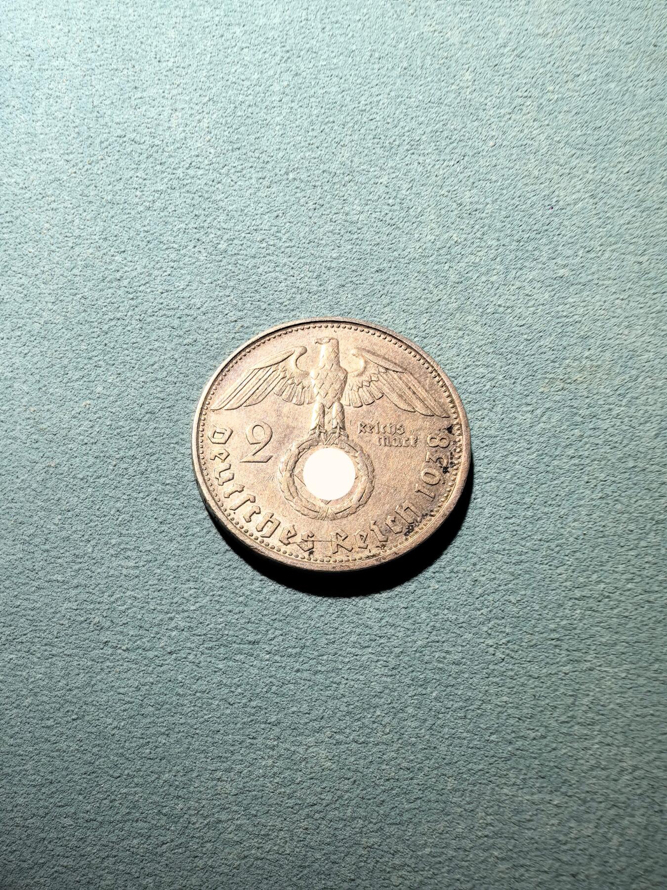 盛世勋华——号角文化勋章邮票专场拍卖第296期 德国（1939）1938年2马克银币