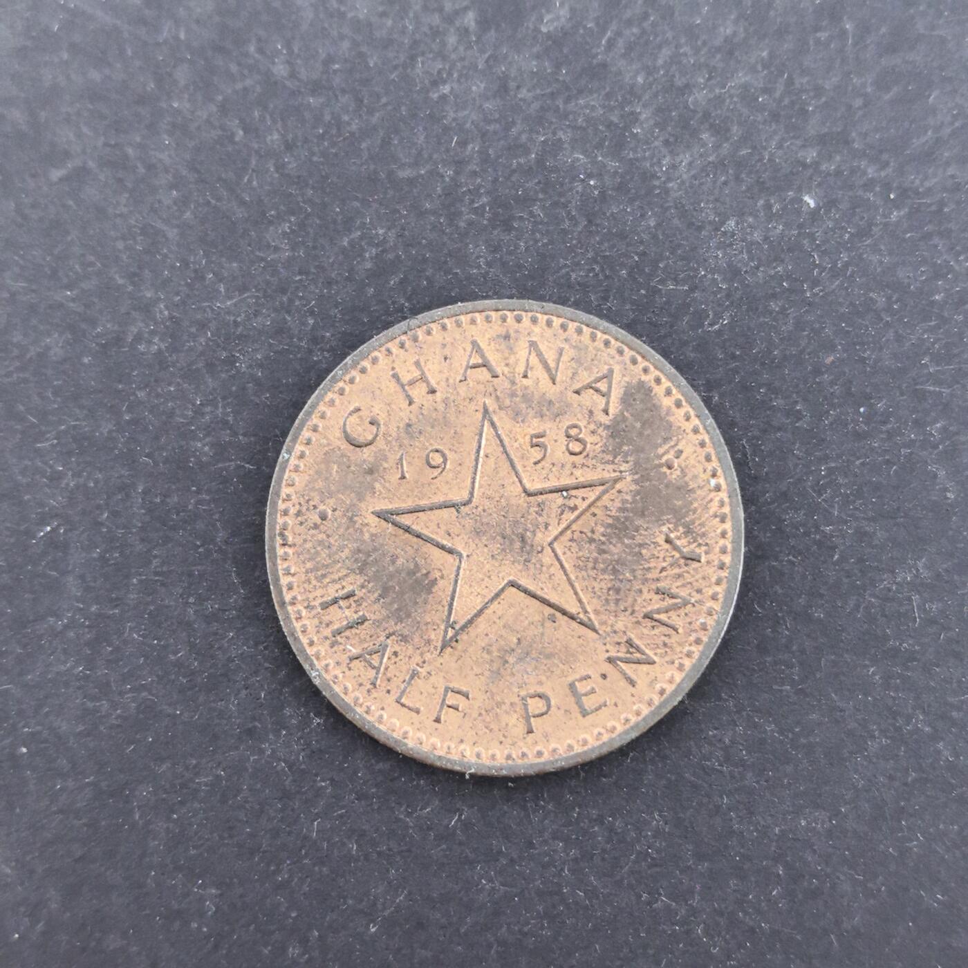 各国硬币第7期 无佣金 加纳1/2便士