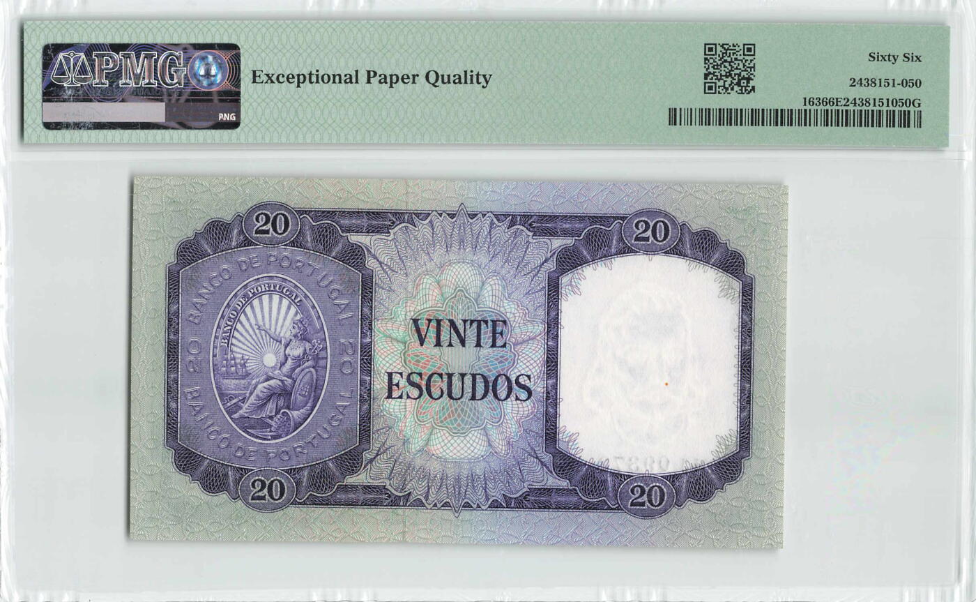 小福收藏拍卖第198期 评级币精选场  本期有菲律宾百位靓号100000比索超大纪念钞 苏里南25000盾花鸟版最高值 柬埔寨珍品56年50瑞尔 南越未发行版最高值打飞机  巴哈马彩背 老挝中国代印57年样钞 匈牙利 斯洛伐克 法罗群岛等多国精美高分珍稀老钞精品纸币 葡萄牙 1960年 20埃斯库多 千位号 PMG66 EPQ 冠军分！！！