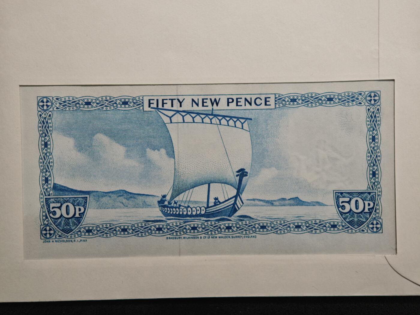 【德藏】世界币章拍卖第159期(元旦专场拍卖) 1983年 马恩岛“TT摩托车赛”主题纸币邮票纪念封 带藏品说明卡