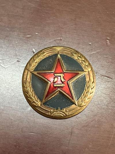 徽章杂项首拍 - 五十年代铜质帽徽