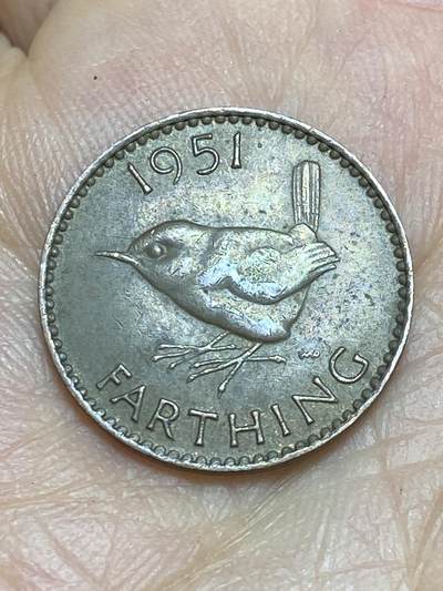 2025年第一百四十三场(总第一百六十九场）外国好品散币场(免佣金) - 英国🇬🇧1951年1法新(乔治六世第二版)