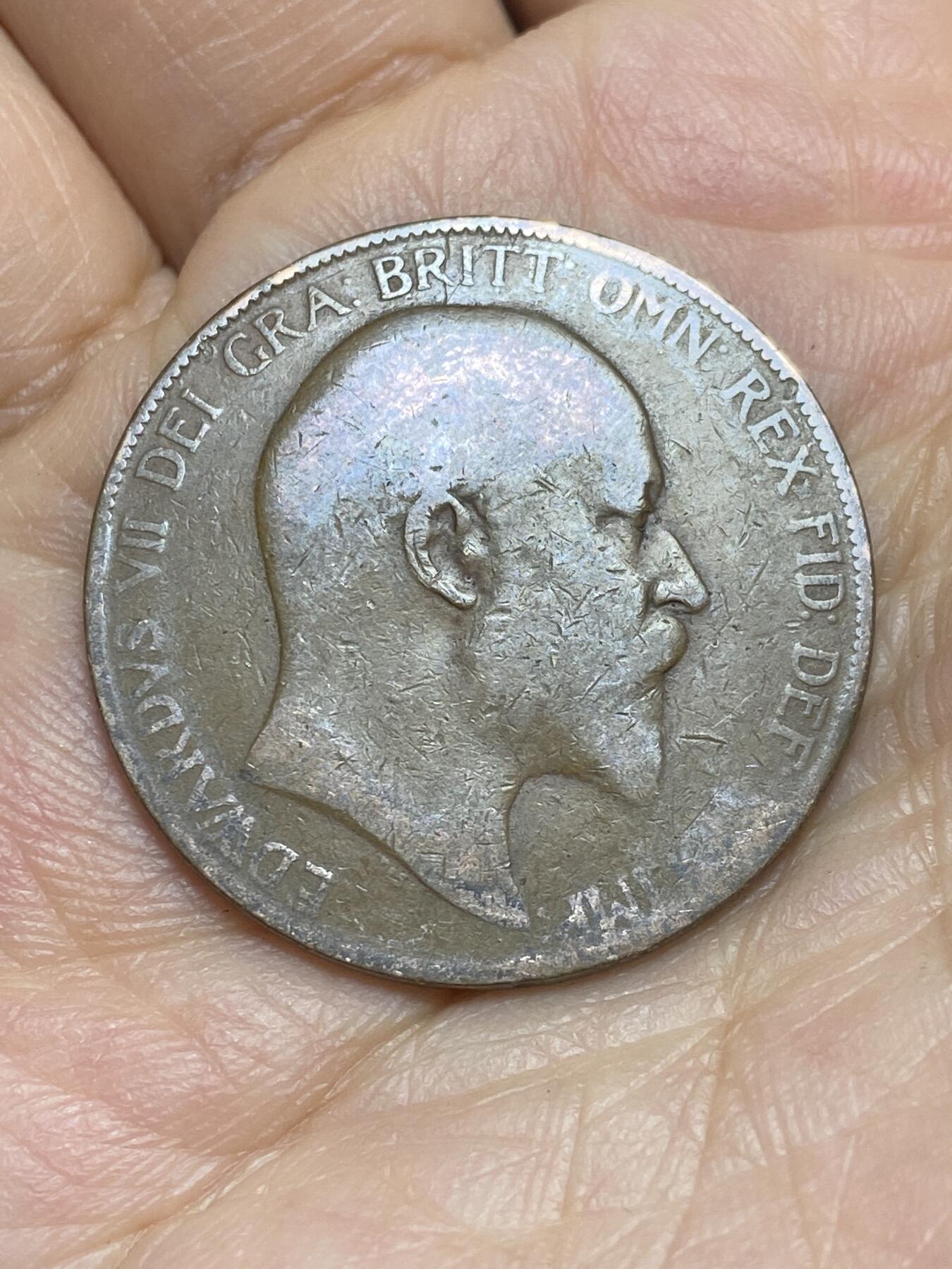 2025年第一百四十三场(总第一百六十九场）外国好品散币场(免佣金) 英国🇬🇧1907年1便士(爱德华七世时期)