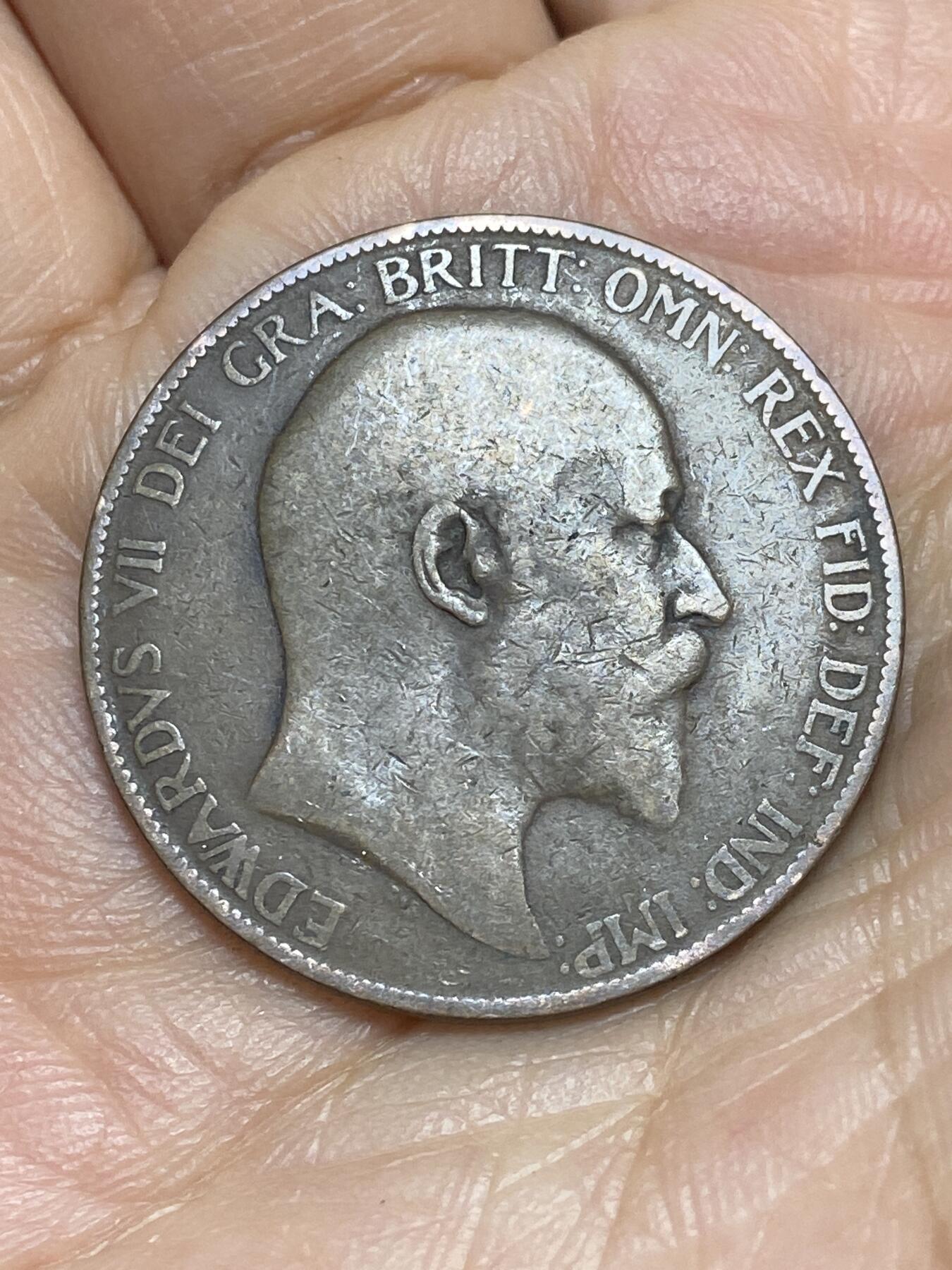 2025年第一百四十三场(总第一百六十九场）外国好品散币场(免佣金) 英国🇬🇧1907年1便士(爱德华七世时期)