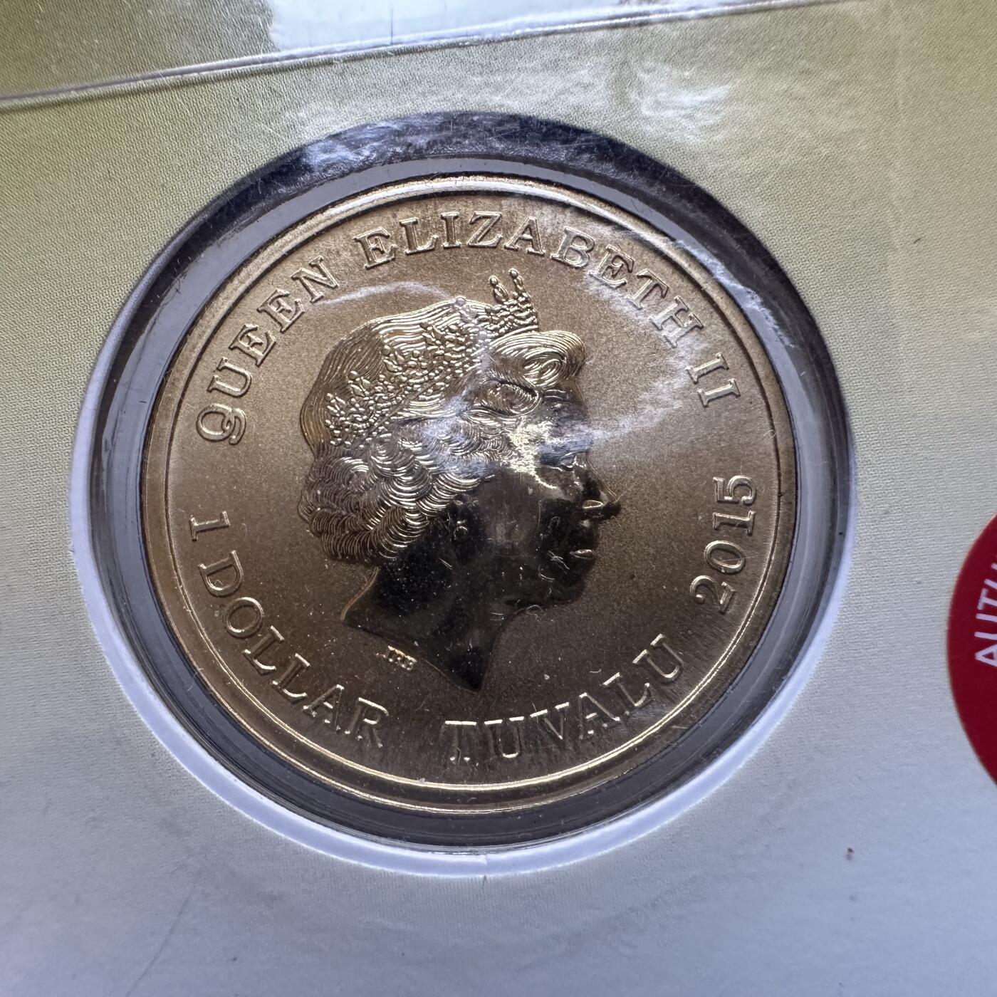 🌹外币初藏🌹🐯2025年第146场  每周二四六晚8️⃣点 接代拍 图瓦卢2015年¥1猫猫纪念币首日封