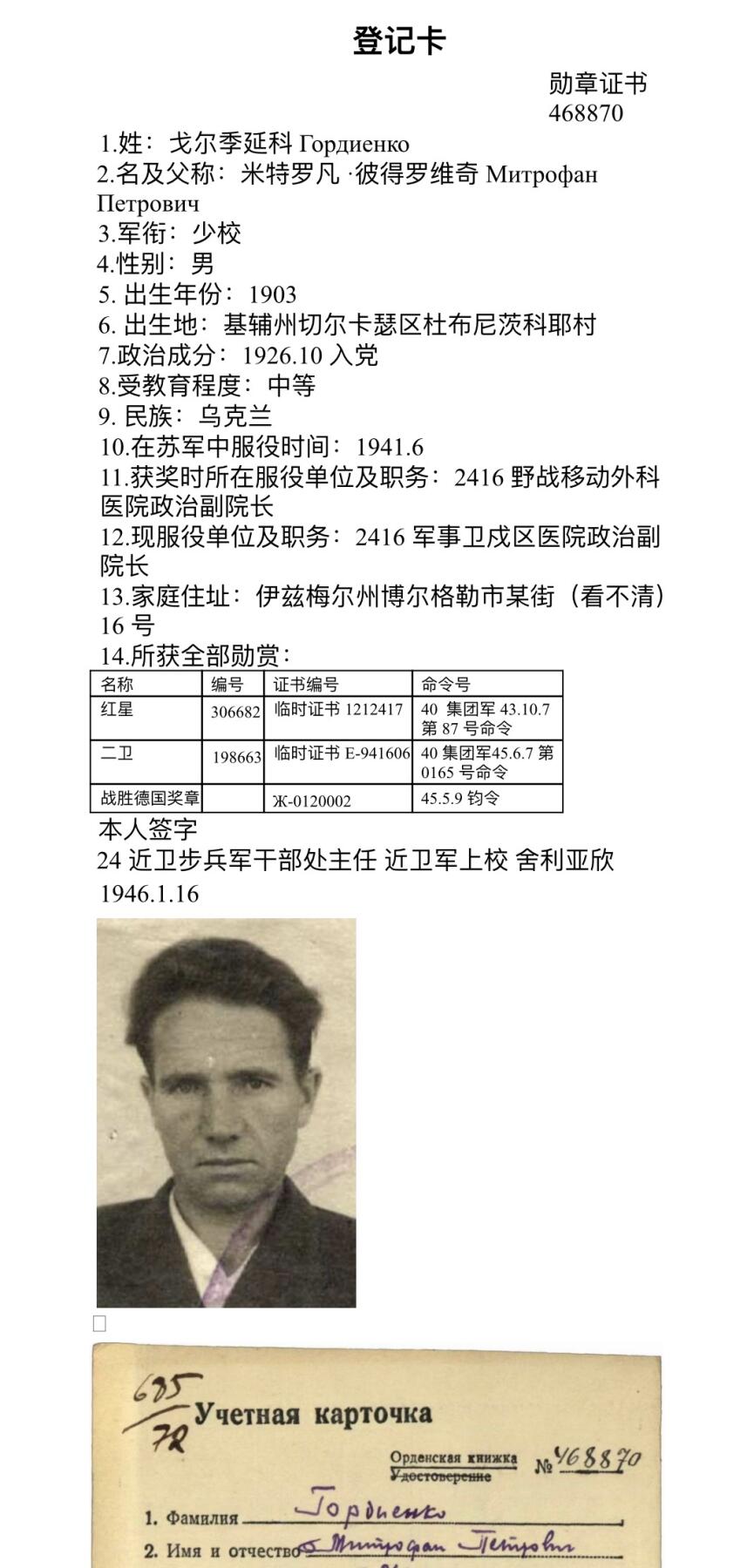 大猫徽章拍卖第285期 苏联红星勋章2⃣️ 档案齐全 原配银轮