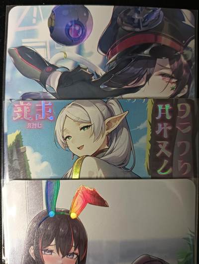 花开卡拍第53期（12月28号周日截拍，品控勿拍!!!拍品不寄存，运费5元，自制卡难免瑕疵，可能存在轻微撞角爆边等出厂瑕疵，品控介意勿拍！） - 绘天阁 24年11月单卡小套C 3张彩闪