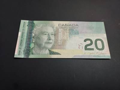 博彦收藏   1月3日 8点钱币专场 全场包邮 - 加拿大 女皇版20元 UNC 