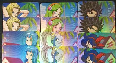 花开卡拍第53期（12月28号周日截拍，品控勿拍!!!拍品不寄存，运费5元，自制卡难免瑕疵，可能存在轻微撞角爆边等出厂瑕疵，品控介意勿拍！） - 冰狗卡牌 艺术卡 龙珠龟仙屋对卡第一弹彩闪12张