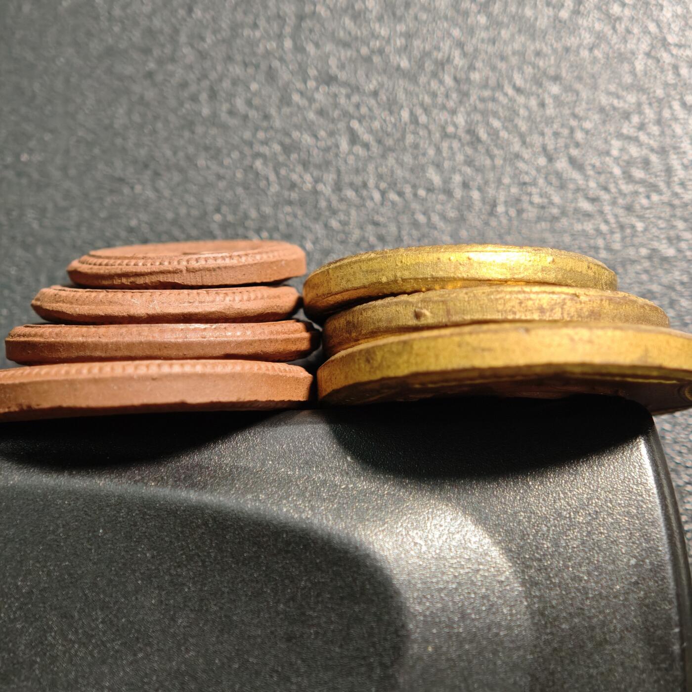 【德藏】世界币章拍卖第159期(元旦专场拍卖) 1921年 德国德紧萨克森陶瓷币一套7枚 原盒 (面值为：20、50芬尼；1、2、5、10、20马克)