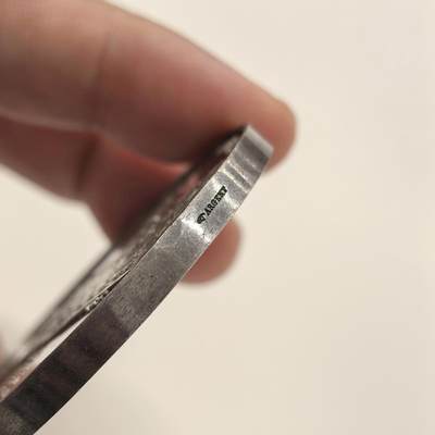 博洋堂世界钱币拍卖第154期（全场包邮） Barre作品，1854年拿破仑三世银章，背面拿破仑一世华服立像，雕刻精致，细节赞。手指边铭+Argent，50mm，65克。