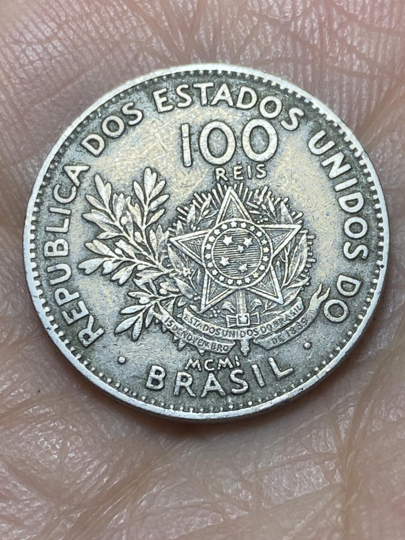 2025年第一百四十场(总第一百六十六场）外国好品散币场(免佣金) 流通好品–巴西🇧🇷1901单年份100瑞斯(共和国时期第二版)