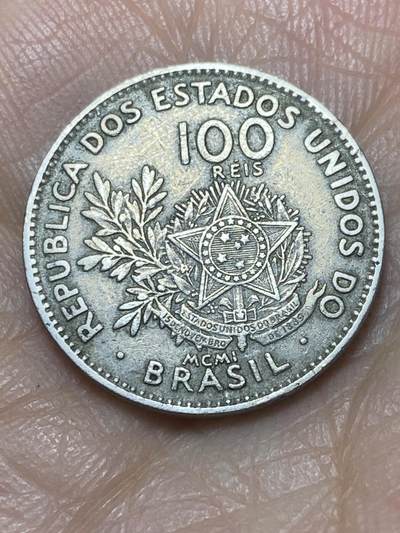 2025年第一百四十场(总第一百六十六场）外国好品散币场(免佣金) - 流通好品–巴西🇧🇷1901单年份100瑞斯(共和国时期第二版)