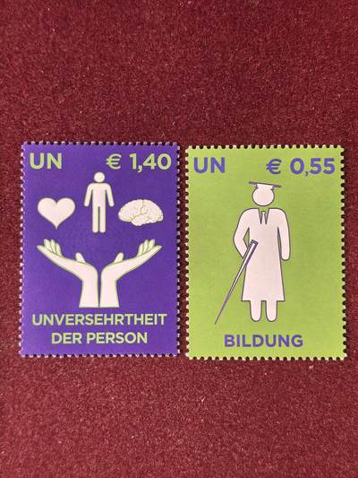 联合阁邮币社™ ——“多国邮票”👍🏻👏🏻👍🏻👏🏻 - 联合国2008年 人权 2全