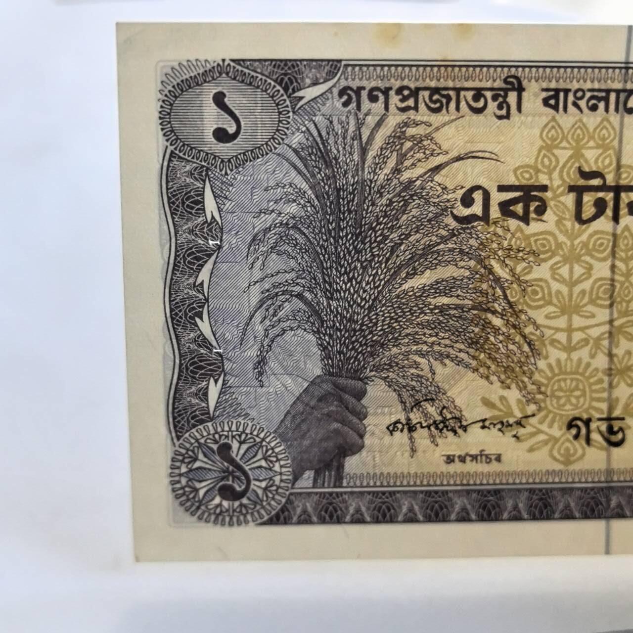 各国外币第105期 无佣金 孟加拉1塔卡 1973年9品