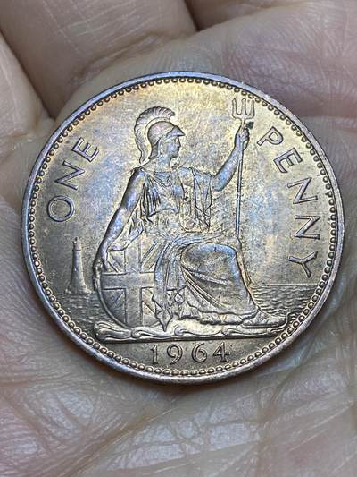 2025年第一百四十三场(总第一百六十九场）外国好品散币场(免佣金) - 英国🇬🇧1964年1便士(伊丽莎白二世青年桂冠第二版)