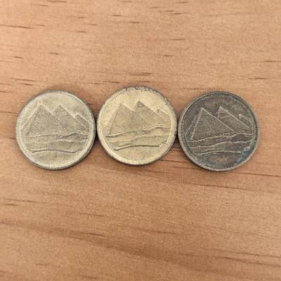 各国硬币第7期 无佣金 - 埃及5皮阿斯特3枚