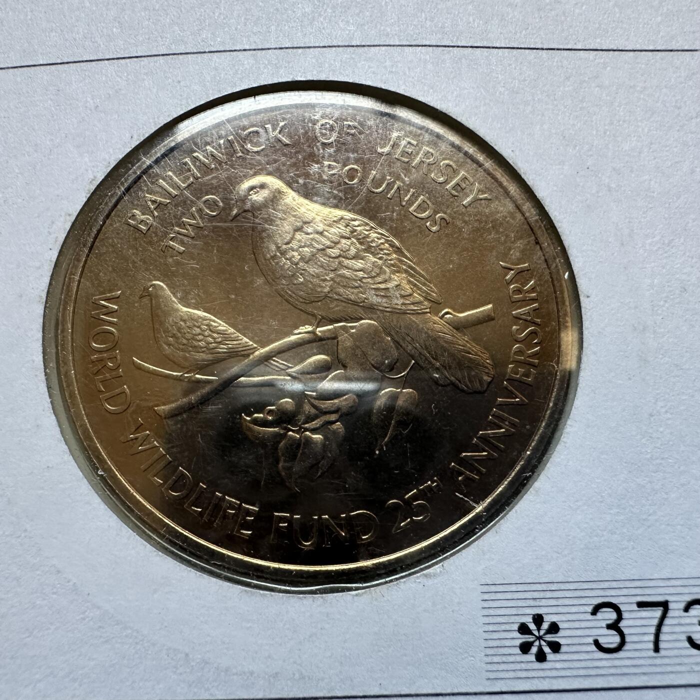 🌹外币初藏🌹🐯2025年第146场  每周二四六晚8️⃣点 接代拍 泽西岛1987年2镑克朗纪念币首日封