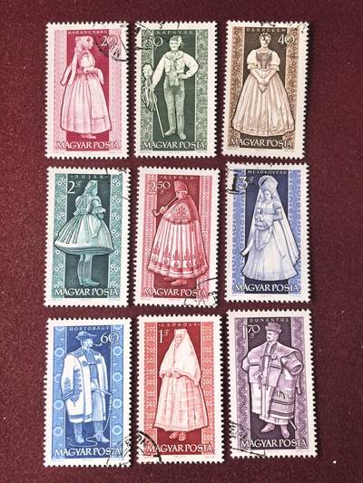 联合阁邮币社™ ——“多国邮票”👍🏻👏🏻👍🏻👏🏻 - 匈牙利 民族服装 全套新