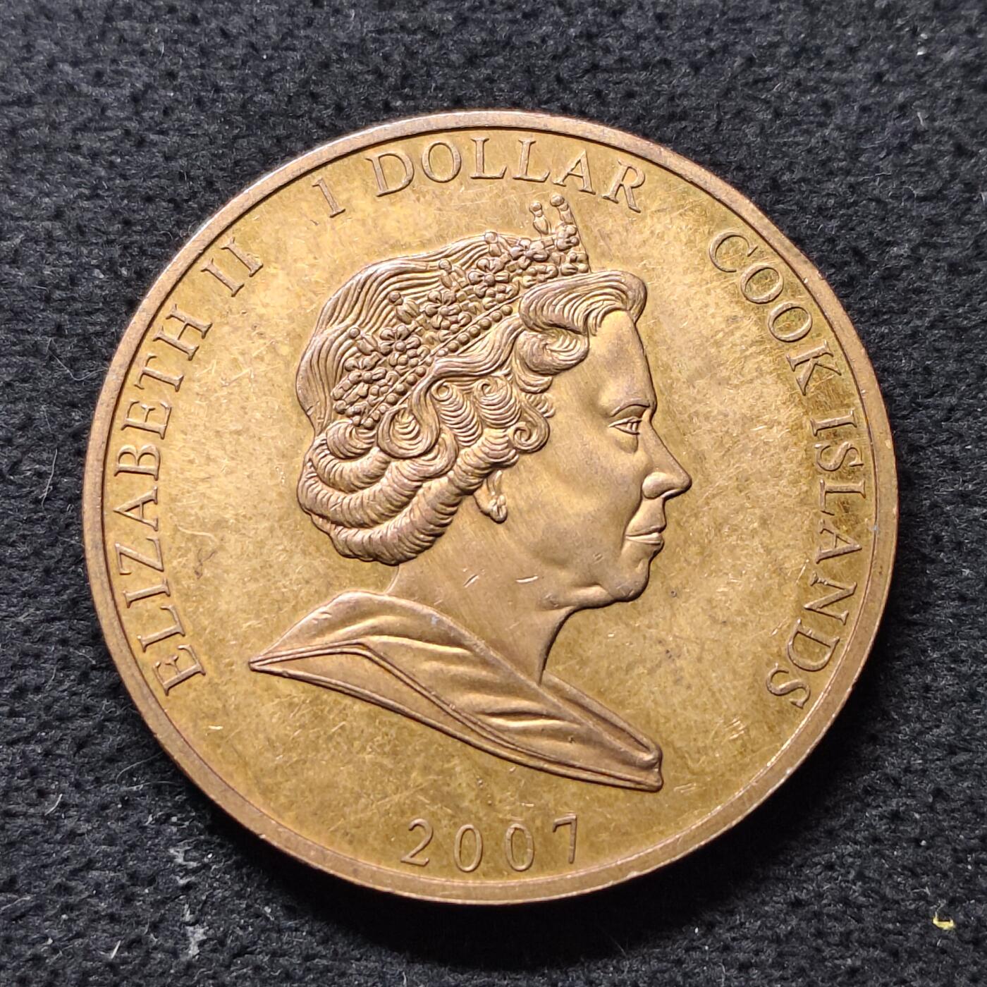 【全场包邮】纯粹捡漏拍490场（免费代拍第27场） 库克群岛2007年1元戴安娜王妃逝世10周年克朗型纪念币（币坯）