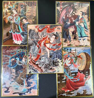 NO.19 好又多金牌大场，新店点关注不迷路！每周一站式配齐，方便凑单！（周6晚8点截拍，卖家送拍0抽成！） - 山河潮玩 心染 四大巾帼+哪吒 A4色一套5张